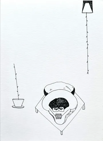 D-4, 7 by Preksha Tater - Pen and ink on paper