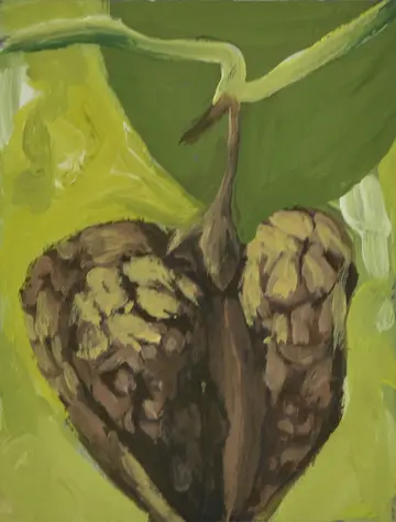 Seed pot by Rishma Mariya Johnson - Acrylic emulsion on canvas