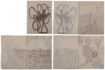 Untitled (Book 4) by Isha Itwala - Ink on rice paper