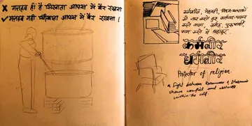 Pages from my diary, 31 by Abhishek Narayan Verma - Digitally developed from the original and archival print on paper