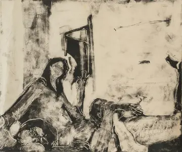 Lassi de nashe by Akshit Satyarthi - Monoprint