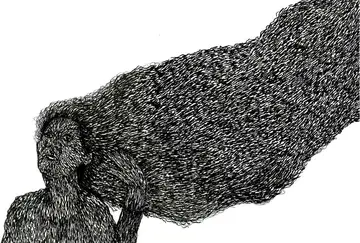 Untitled by Aravind Chedayan - Ink on paper