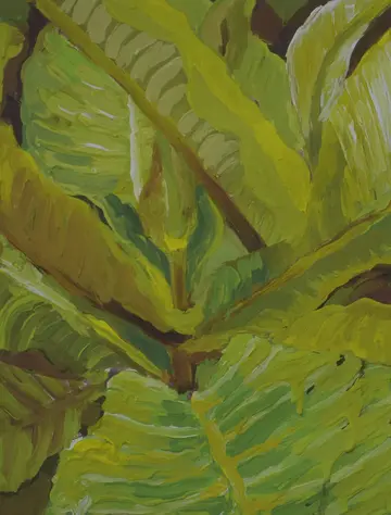 New green by Rishma Mariya Johnson - Acrylic emulsion on canvas