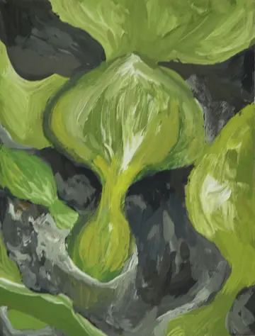 Hyacinth by Rishma Mariya Johnson - Acrylic emulsion on canvas