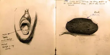 Pages from my diary, 22 by Abhishek Narayan Verma - Digitally developed from the original and archival print on paper