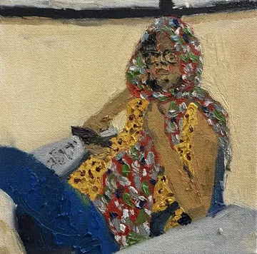 Shreeya by Akshit Satyarthi - Oils on canvas