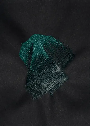Fold #19, 1 by Urvi Sethna - Green net on paper