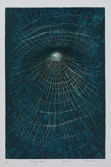 Untitled by Khokan Giri - Etching & aquatint