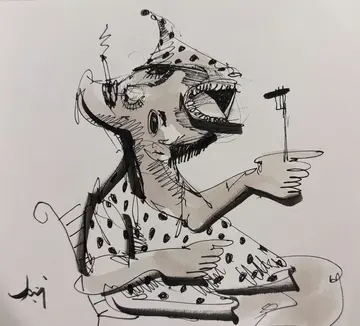 Untitled by Aditiya Singh - Ink and acrylic on paper