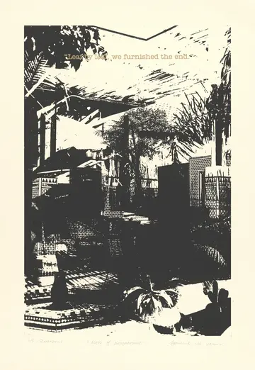 Maps of disappearance, 6 by Abhishek Narayan Verma - Screen print on acid free paper
