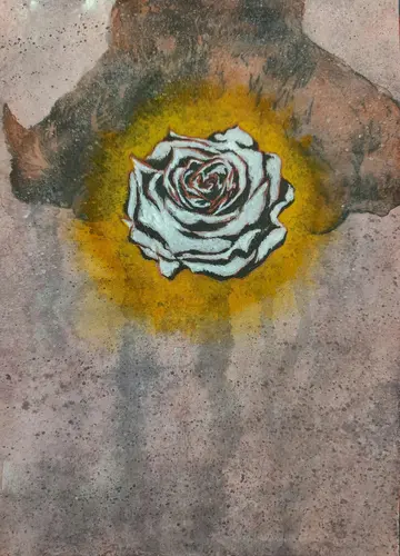 Demos kratia 13 by Abhrajit Kundu - Watercolor on paper