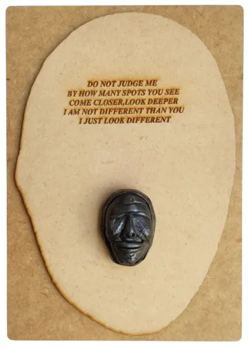 Poetics of face-1, 5 by Preksha Tater - Epoxy compound and mixed media