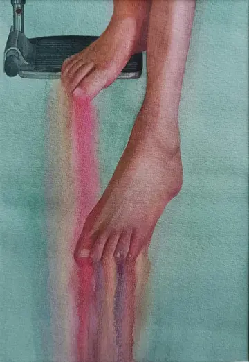 I remember walking by Diya Mehta - Watercolor on paper