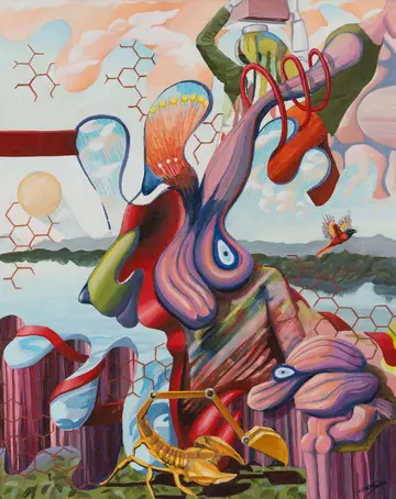 Top dog by Tan Sen - Acrylic on canvas