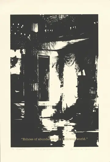 Maps of disappearance, 8 by Abhishek Narayan Verma - Screen print on acid free paper