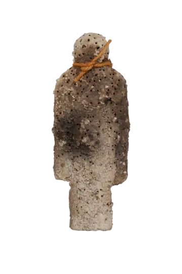 Not a measured line, 1 by Arun B - Stoneware / ceramic, fired stoneware clay, Raku-fired