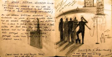 Pages from my diary, 12 by Abhishek Narayan Verma - Digitally developed from the original and archival print on paper