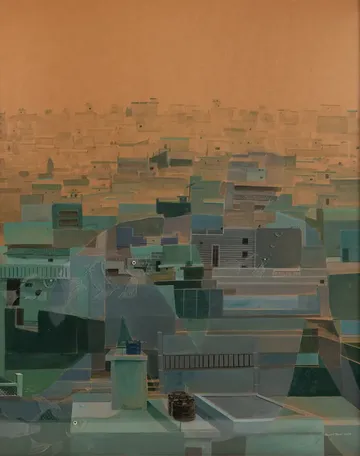 Glass wall 2 by Sawan Taank - Acrylic on paper & engraving on acrylic sheet
