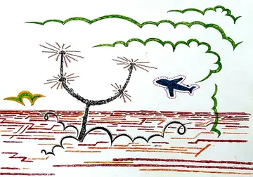 Summer, 3 by Arun B - Mixed media drawing
