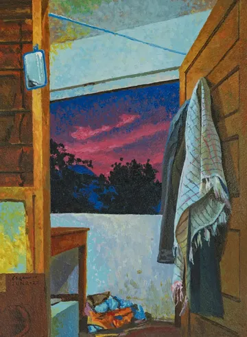 Kamaad by Akbar Ali Sunasara - Acrylic on handmade paper
