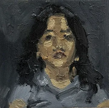 Pratyaksha II by Akshit Satyarthi - Oil on canvas