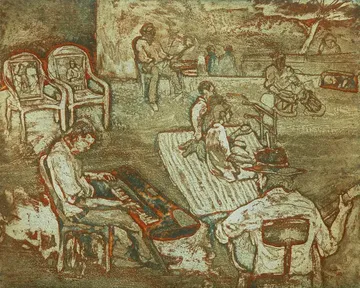 Symphonic revving, 7 by Spandan Mundhe - Viscosity on Fabriano Rosaspina paper