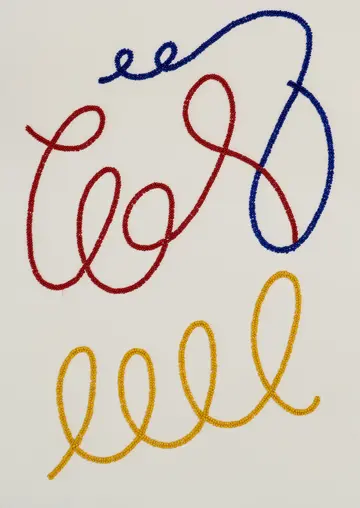Threads of life 1 by Anshu Singh - Beaded embroidery on paper