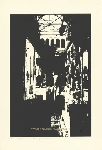 Maps of disappearance, 11 by Abhishek Narayan Verma - Screen print on acid free paper