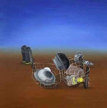 Shleter by Sarika Mehta - Oil on canvas