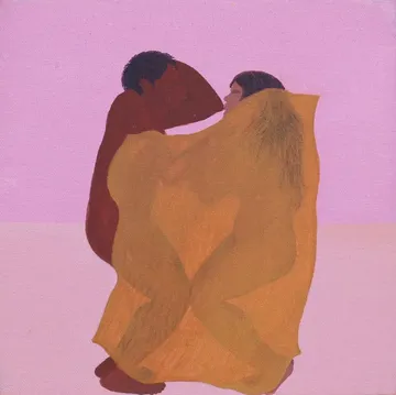 Beneath the gaze, 16 by Moni Kumari - Acrylic on canvas