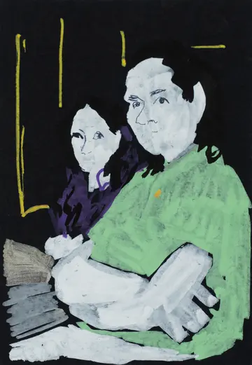 Untitled by Akshit Satyarthi - Acrylic markers and pen on paper