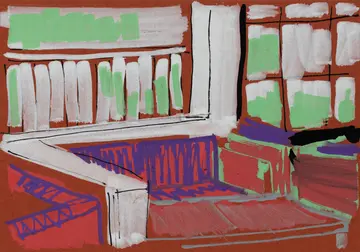 Local, GK by Akshit Satyarthi - Acrylic markers and pen on paper