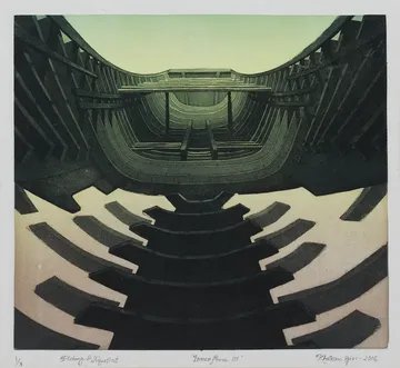 Inner form III by Khokan Giri - Etching & aquatint
