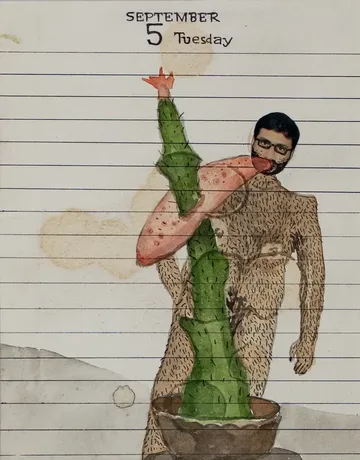 Fear of existence, 9 by Suvendu Bhandari - Mixed media