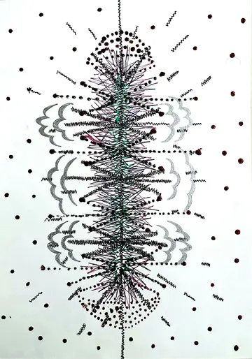 Summer, 6 by Arun B - Mixed media drawing
