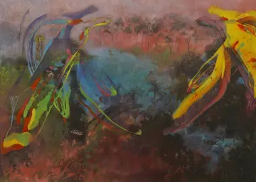 Anatomy of a paradox by Abhrajit Kundu - Acrylic on canvas