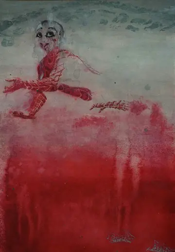 Demos kratia 2 by Abhrajit Kundu - Watercolor on paper