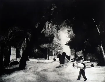 A-muse-ment by Abhishek Narayan Verma - Drypoint, printed on acid-free paper