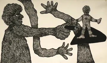 Untitled by Aravind Chedayan - Ink on paper