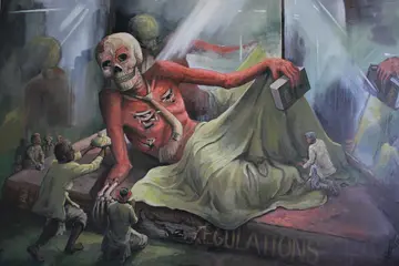 Termites in the heart (Termites I) by Kartik Tripathi - Acrylic on canvas