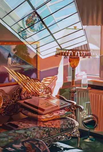 A crisis of perspective by Abhishek Narayan Verma - Gouache on 300 gsm acid-free cotton paper