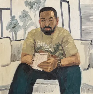 Abhijeet by Akshit Satyarthi - Oil on canvas