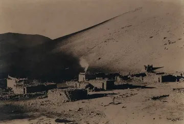 From the land of nomads- yagang camp, kharnak by Ayan Biswas - Toned with wild flowering plant Sporlo