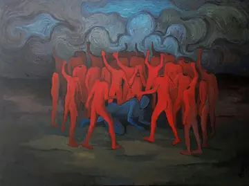 Hunting (I) by Kartik Tripathi - Acrylic on canvas