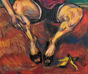 Feeling Bonita by Tushar Tanwar - Oil pastel on canvas