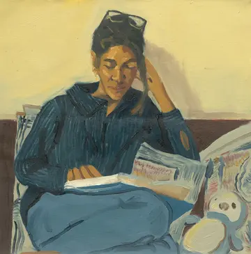 Shriya by Akshit Satyarthi - Oil on canvas