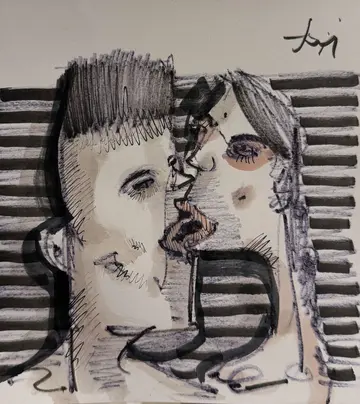 Untitled by Aditiya Singh - Ink on paper