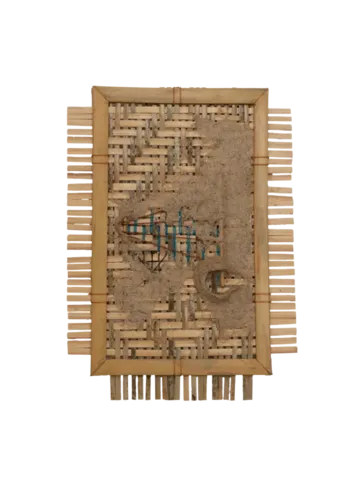 Alluvial memory 1 by Manjit Gogoi - Mixed media (bamboo, fishing thread, water hyacinth pulp)