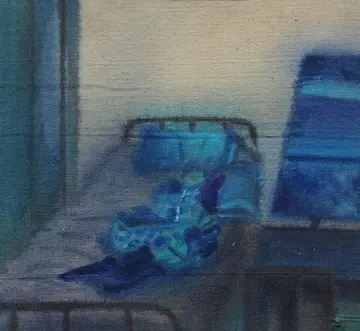 Asleep or dead by Diya Mehta - Acrylic on canvas