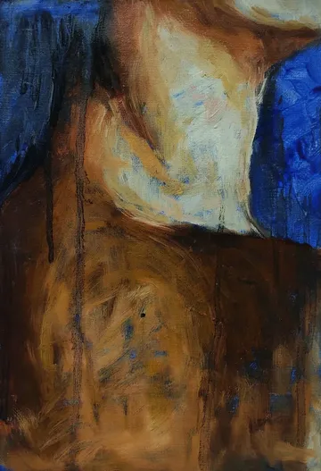 Shiva in me, 2 by Riyanka Das - Oil on paper